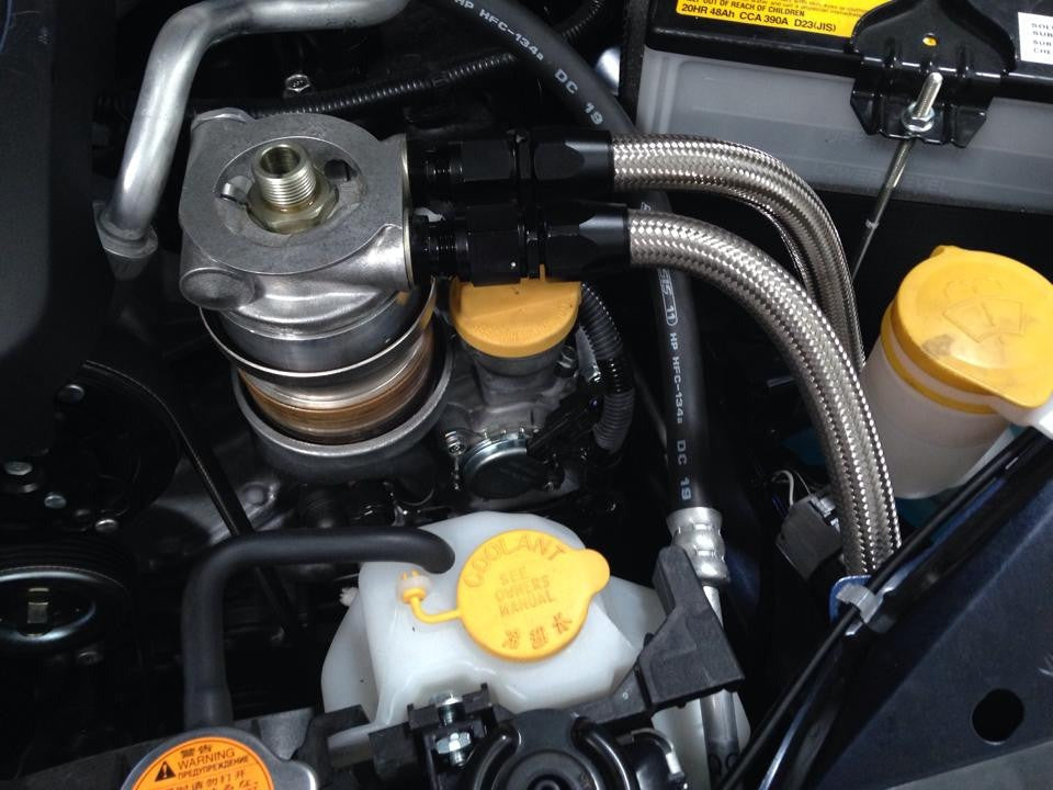 Tomioka Racing Temperature Controlled Oil Cooler Kit - 2015-2021 Subaru WRX