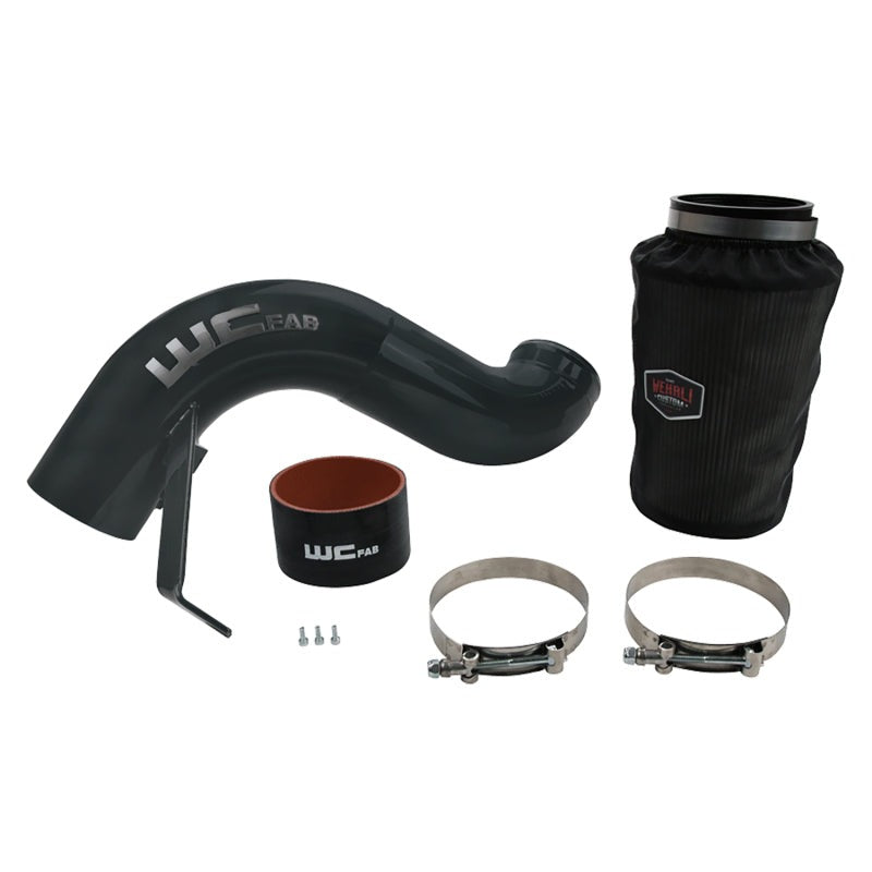 Wehrli 07.5-09 Cummins 6.7L 4in Intake Kit - Sparkle Bomber Orange