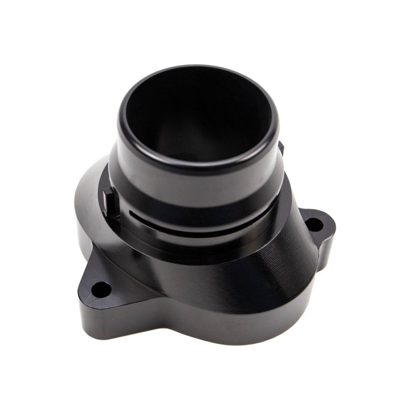 Wehrli 11-25 Ford Power Stroke 6.7L Billet Aluminum Thermostat Housing - Black Anodized