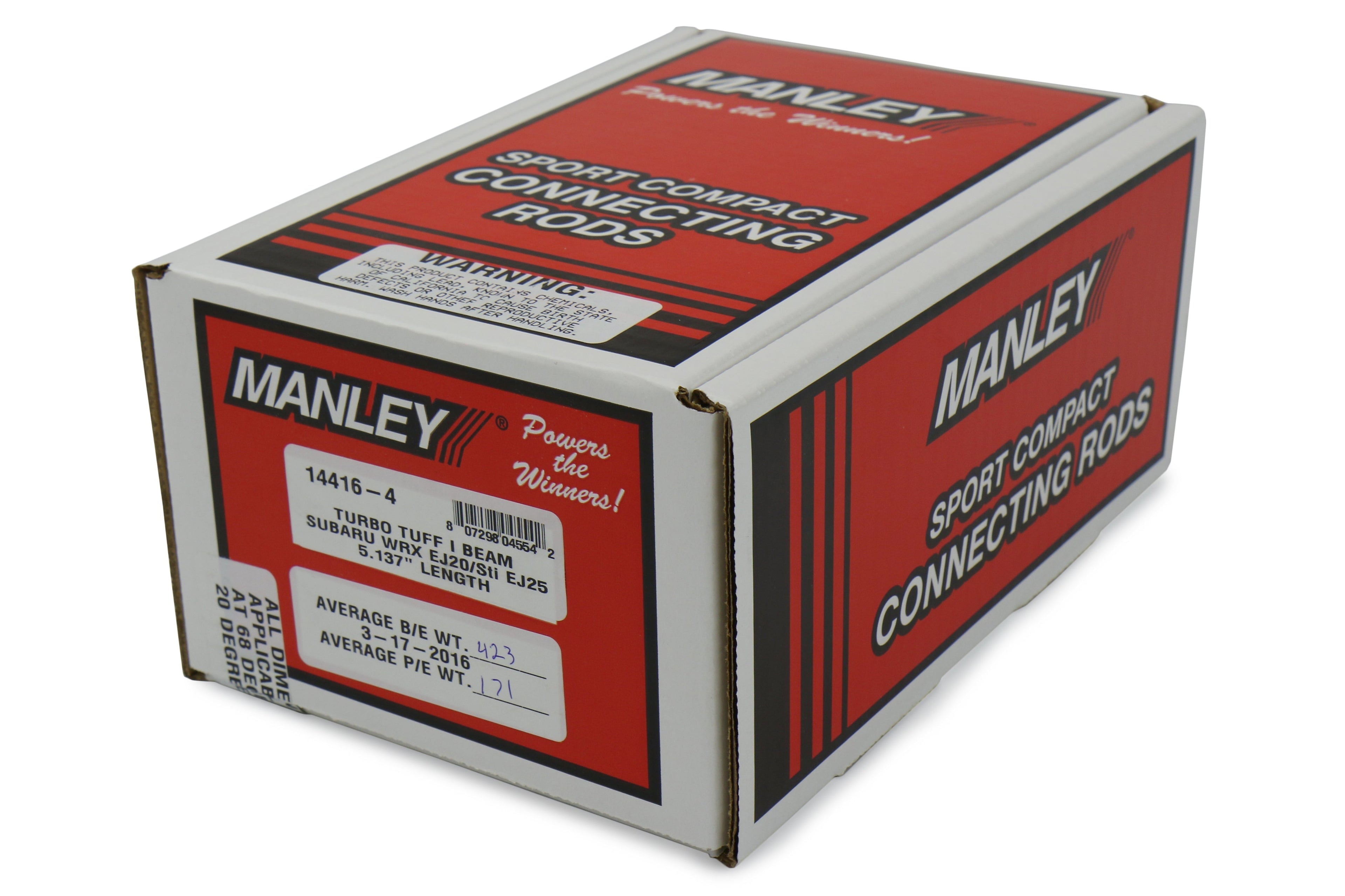 Manley Performance Pro Series I Beam Forged Connecting Rods - 2002-2014 Subaru WRX / 2004-2021 STI
