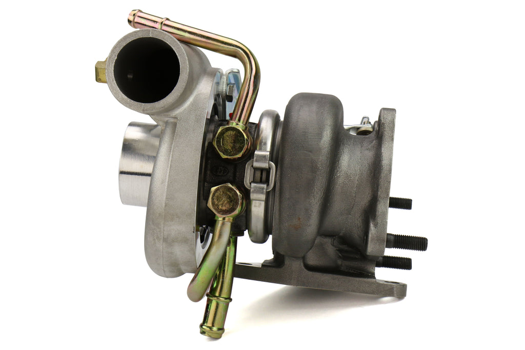 Forced Performance FP GREEN Turbocharger Subaru STI 60mm 8cm IWG w/ Oil Feed Line - 2002-2007 Subaru WRX / 2004-2021 Subaru STI