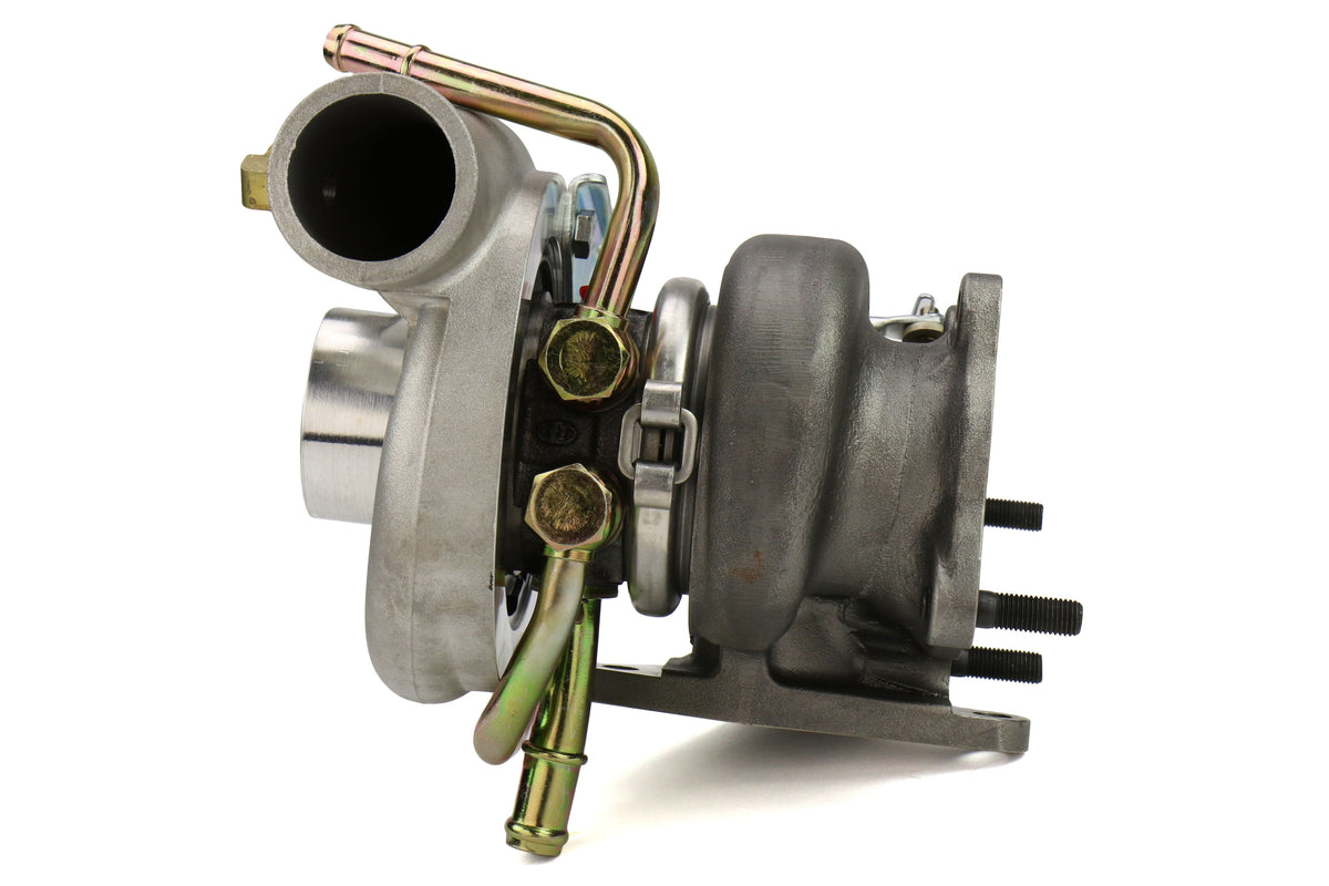 Forced Performance FP GREEN Turbocharger Subaru STI 60mm 8cm IWG w/ Oil Feed Line - 2002-2007 Subaru WRX / 2004-2021 Subaru STI