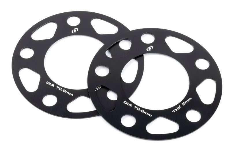 Dinan Wheel Spacers - 5x120 - 72.6mm CB - 2mm Thick (Set of 2)