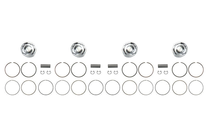 CP Piston & Ring Set - Bore (99.5mm) CR (8.2) Set of 4 - Subaru EJ257 2004-2021 STI