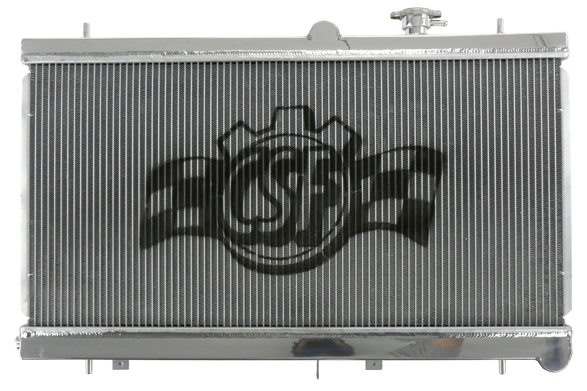 CSF Racing Radiator w/ Built-in Oil Cooler and Sandwich Plate - 2002-2007 Subaru WRX / STI Manual