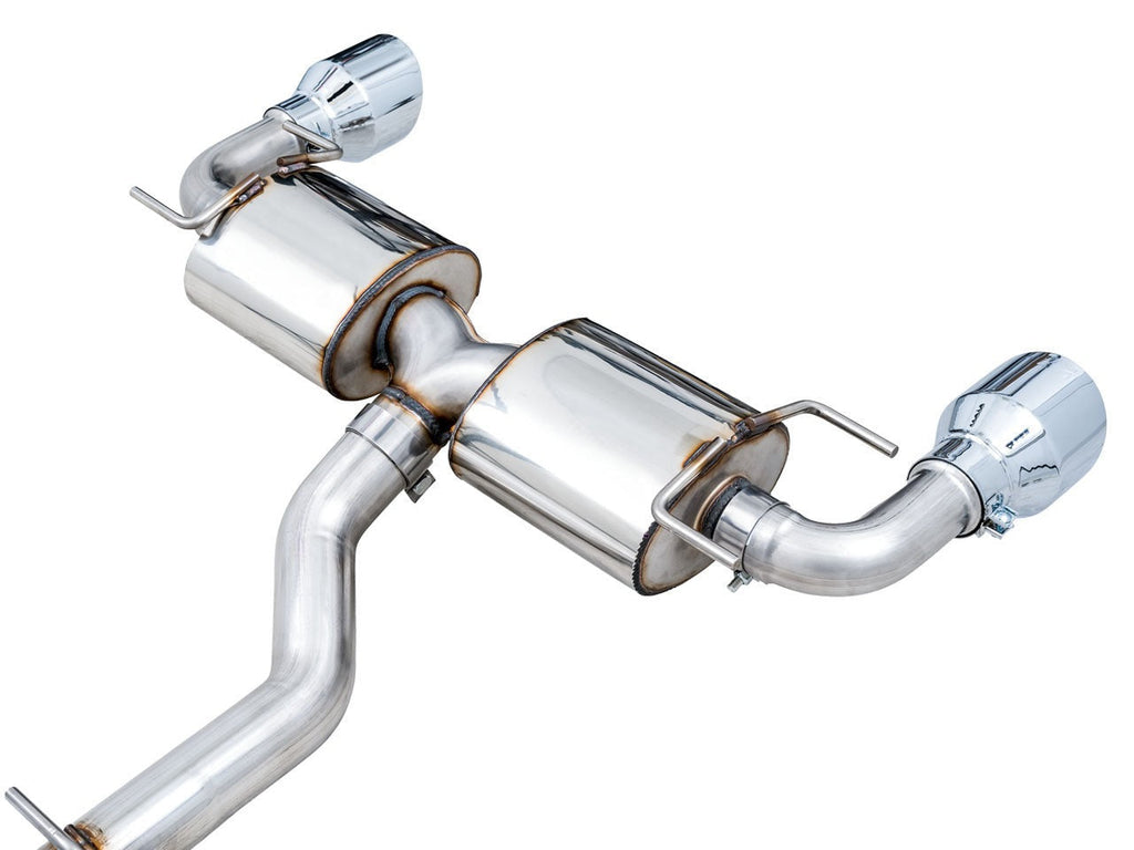 AWE Touring Edition Exhaust - Chrome Silver Tips - 2013-2024 Scion FRS / Subaru BRZ / Toyota GR86