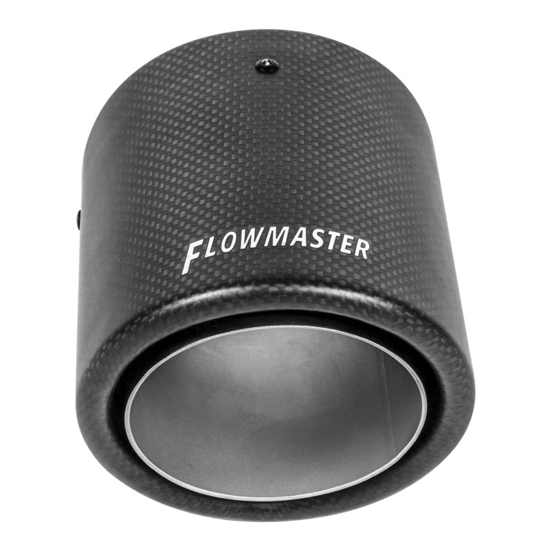 Flowmaster SS Tip 2.50in.IN X 4in.OD Carbon Fiber Weld