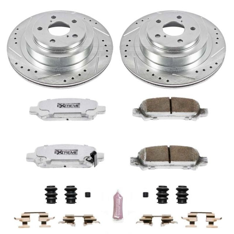 Power Stop Z26 Street Warrior Brake Kit - Rear - 2005-2009 Subaru Legacy