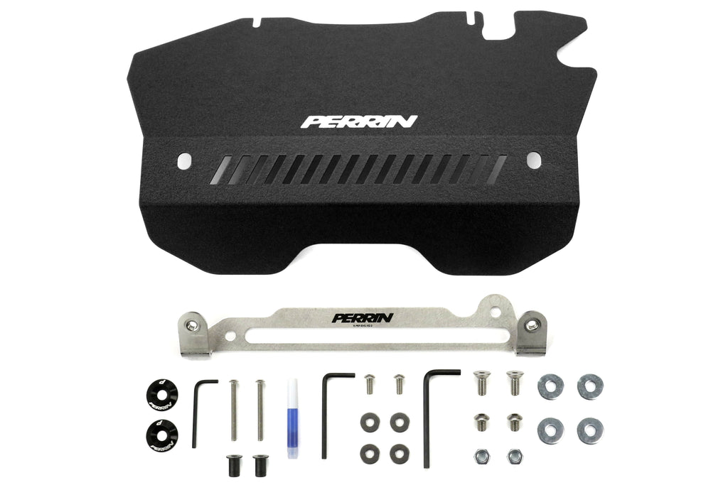 PERRIN Pulley Cover Black - 2015-2020 Subaru WRX