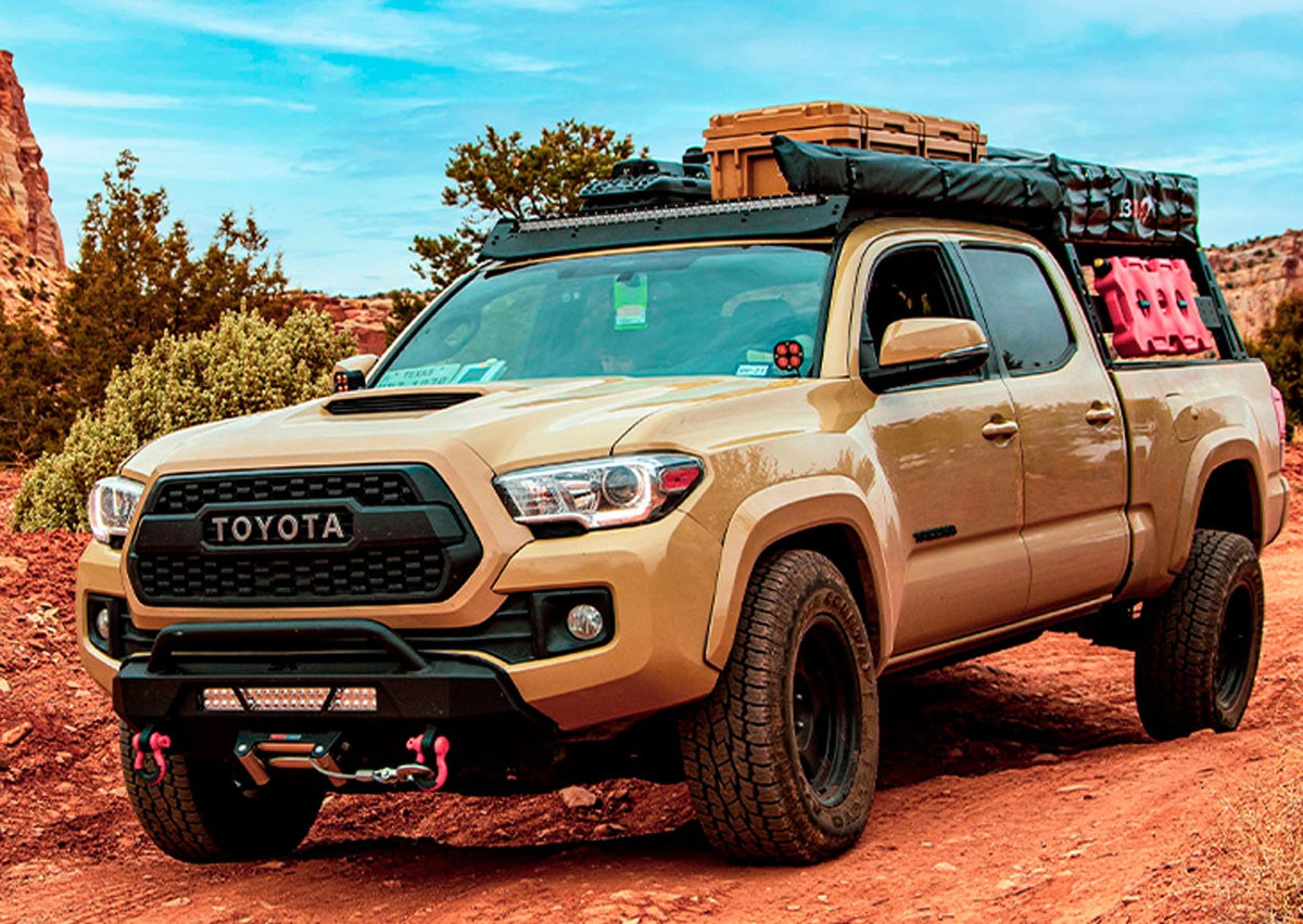 40" Cut-Out Prinsu Roof Rack Slim LED Light Bar Bracket Kit