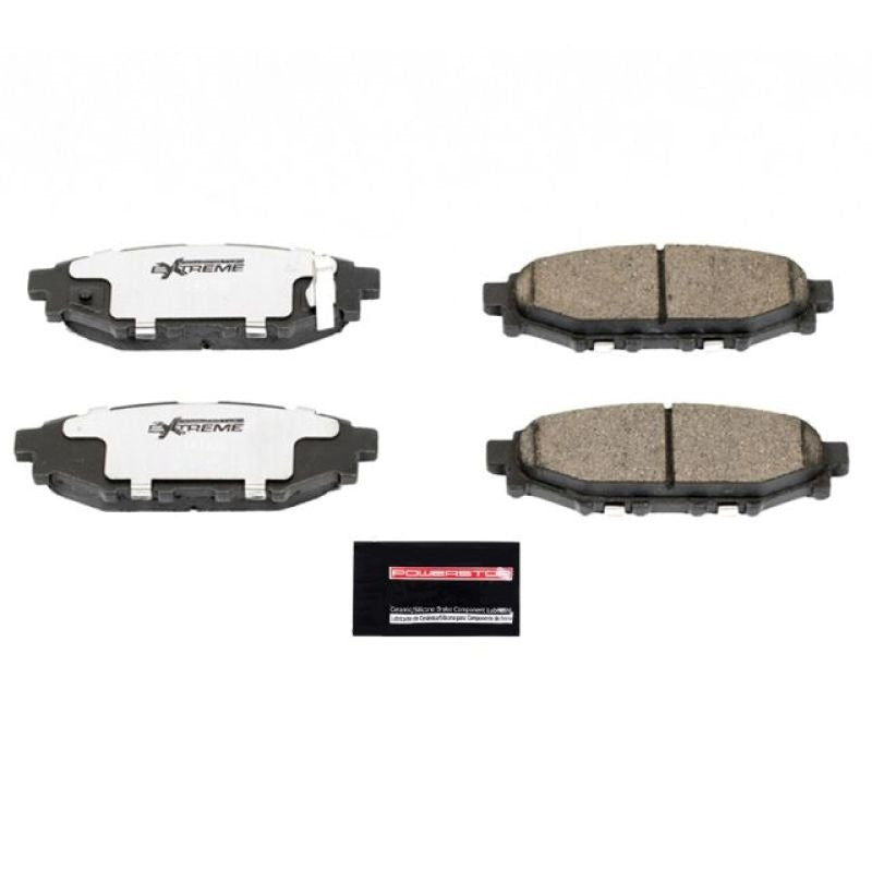 Power Stop Rear Z26 Extreme Street Brake Pads w/Hardware - 2013-2016 Subaru BRZ