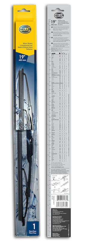 Hella Standard Wiper Blade 19in - Single - Universal