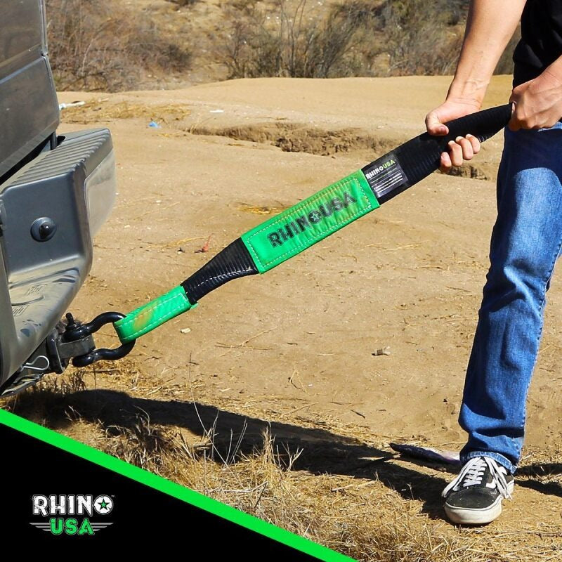 Rhino USA Shackle Hitch Receiver W/ D-Ring (Gray)