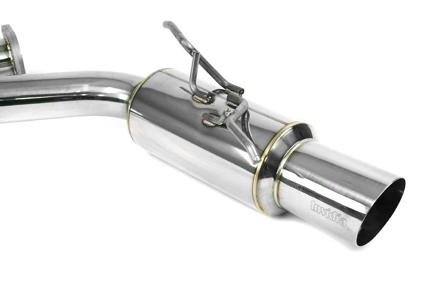 Invidia N1 Cat Back Exhaust - Stainless Steel Tip - 2008-2014 Subaru WRX / STI Hatchback