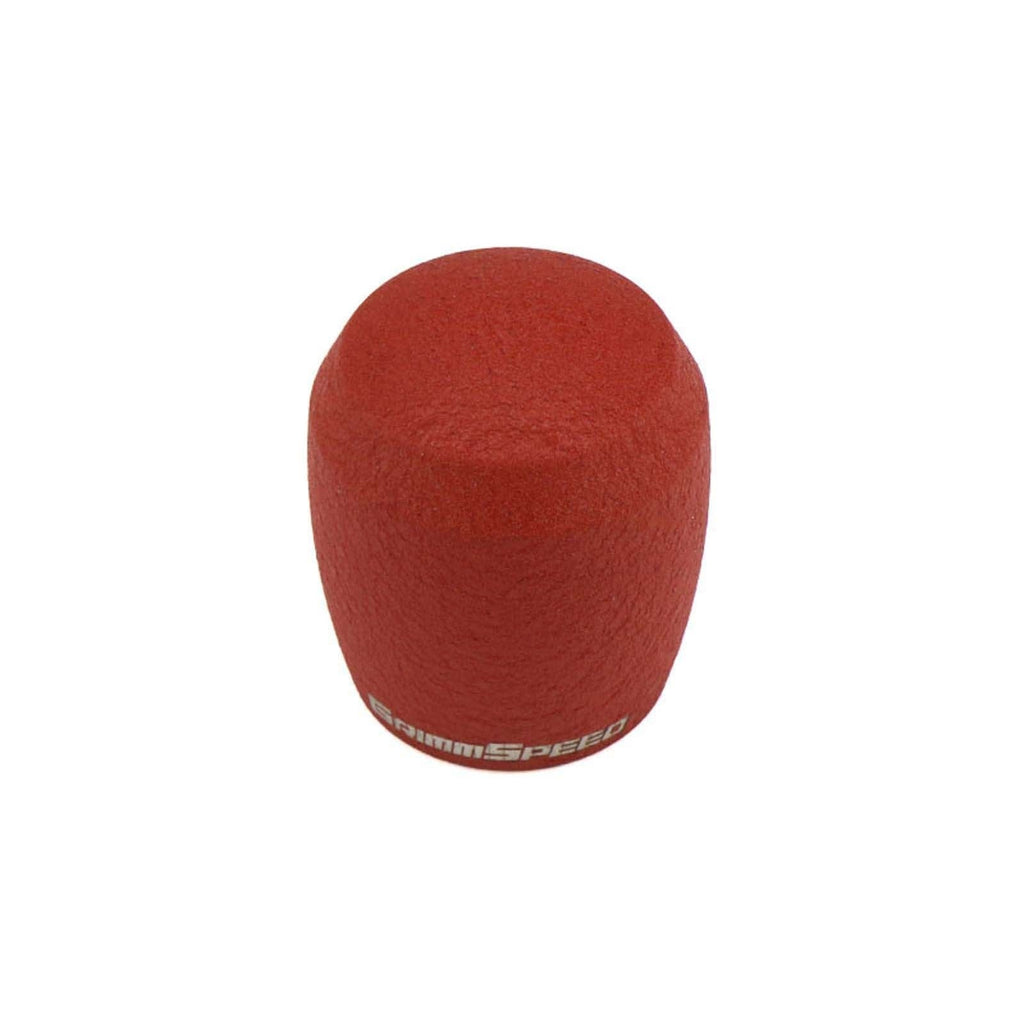 GrimmSpeed Stubby Shift Knob Stainless Steel Red - Subaru 6MT Models (inc. 2004+ STI / 2013+ BRZ)