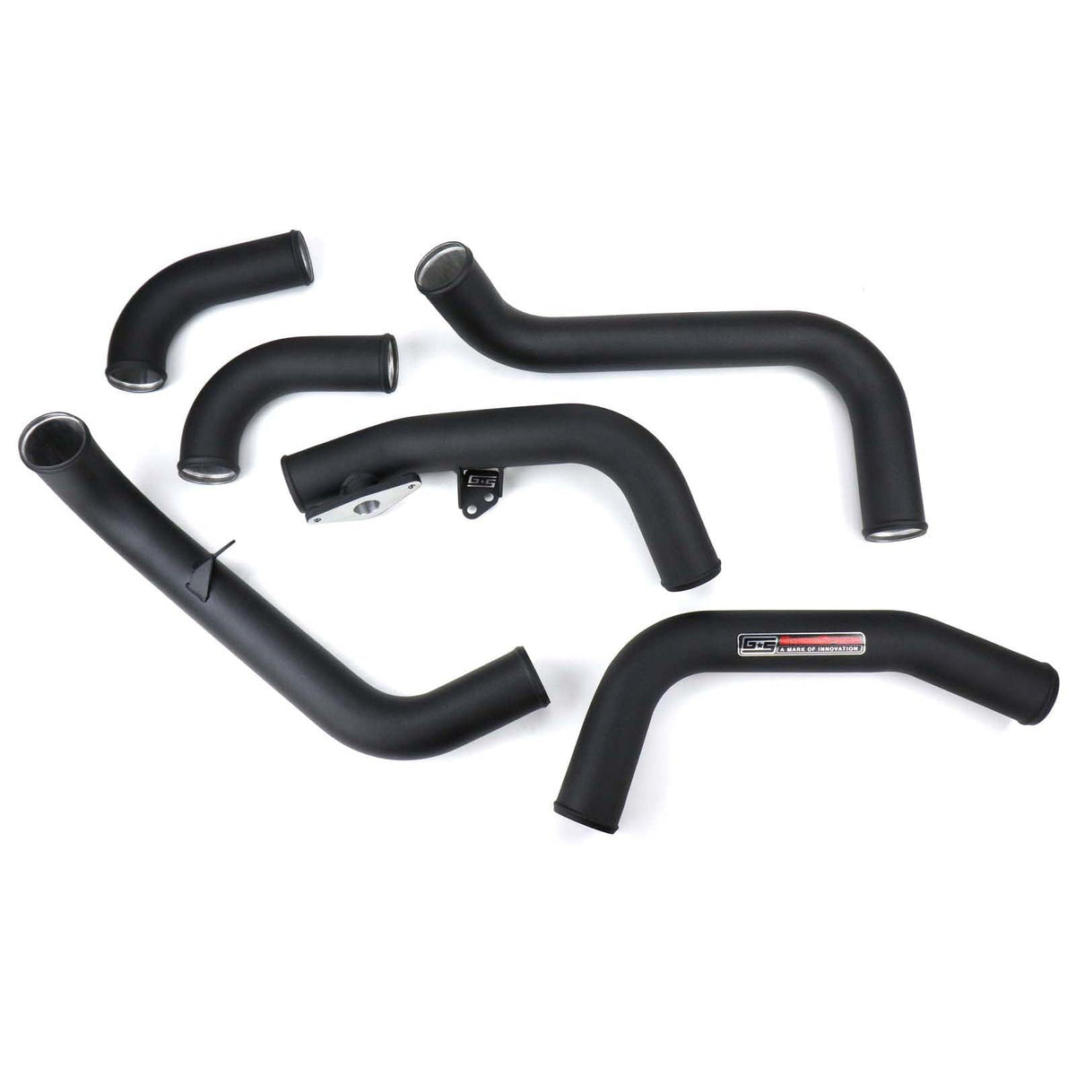 GrimmSpeed Front Mount Intercooler Piping Kit Black - 2008-2014 Subaru STI
