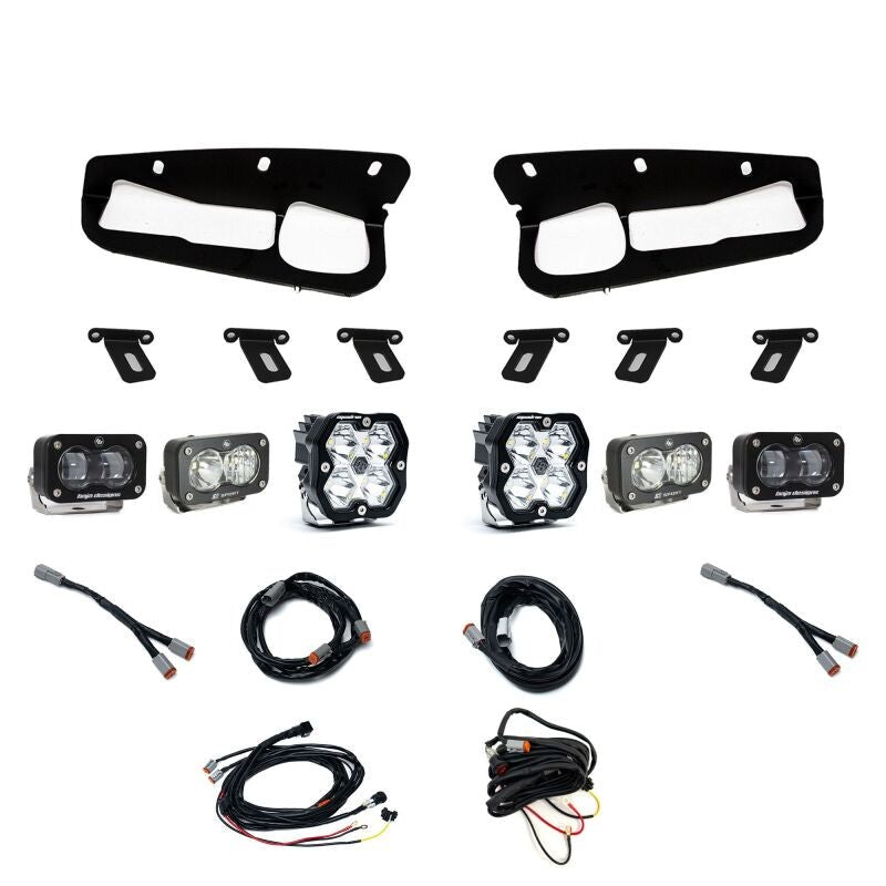 Baja Designs 21-25 Ford Bronco Squadron 2.0 Sport (Spot) / S2 SAE / S2 Sport D/C Steel Bumper -Clear