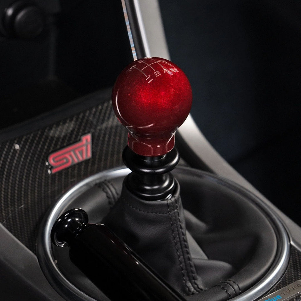 Billetworkz Weighted Shift Knob - 6 Speed Japanese Engraving - Subaru STI