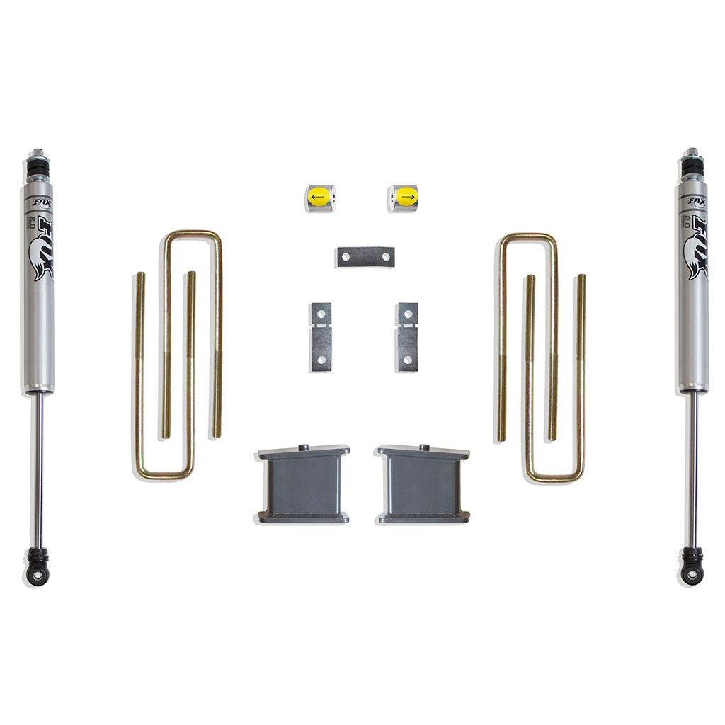 Rear Lift Box Kit W/ Fox Shocks - 4" Lift Height 2007-2021 Toyota Tundra 2WD/4WD Maxpro Elite