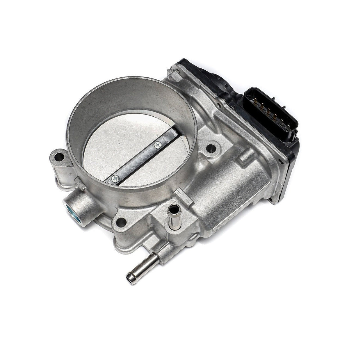 IAG Big Bore 76mm Throttle Body w/ Electronics & Adapter Package (For Use With Process West Intake Manifolds) - Silver Adapter Plate - 2004-2021 Subaru STI / 2006-2007 WRX / 2004-2008 Forester XT