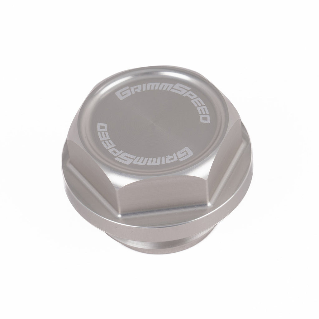 GrimmSpeed Version 2 Bolt Oil Cap (Silver) - Subaru Universal