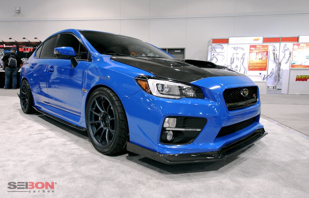 Seibon MB3 Carbon Fiber Front Lip - 2015-2017 Subaru WRX / STI