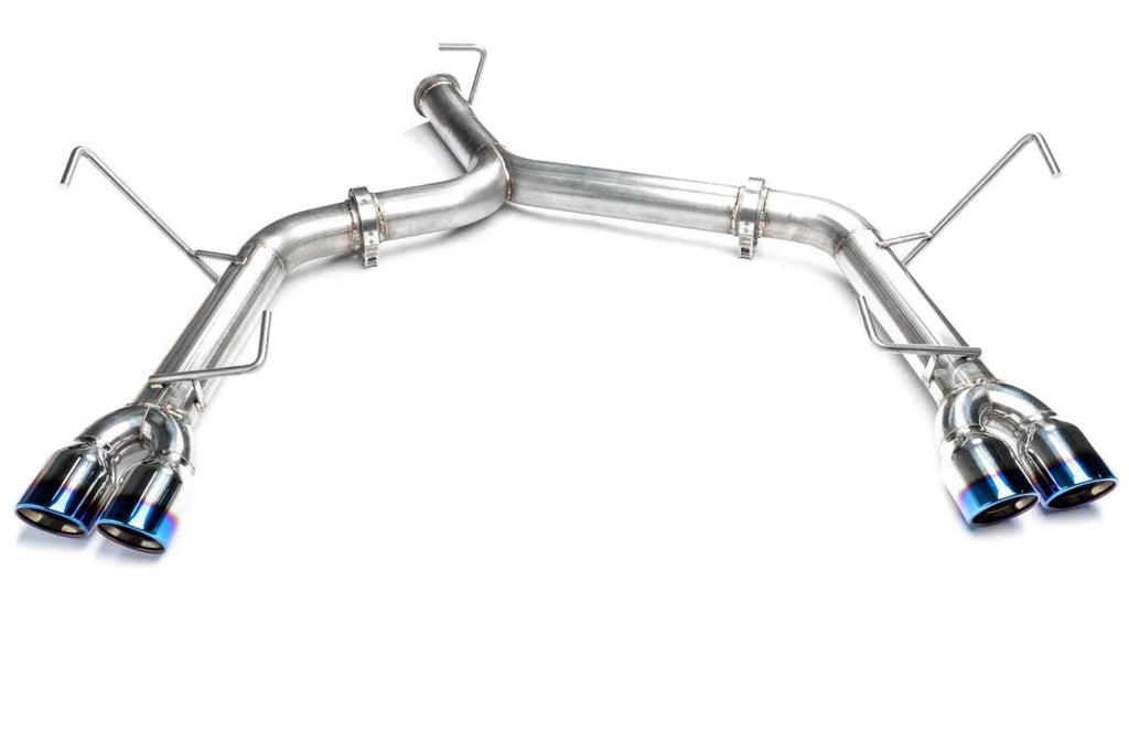 ETS Catback Exhaust System (Extreme / Add Resonator / No Mufflers / Blue Tips) - 2015-2021 Subaru WRX / STI