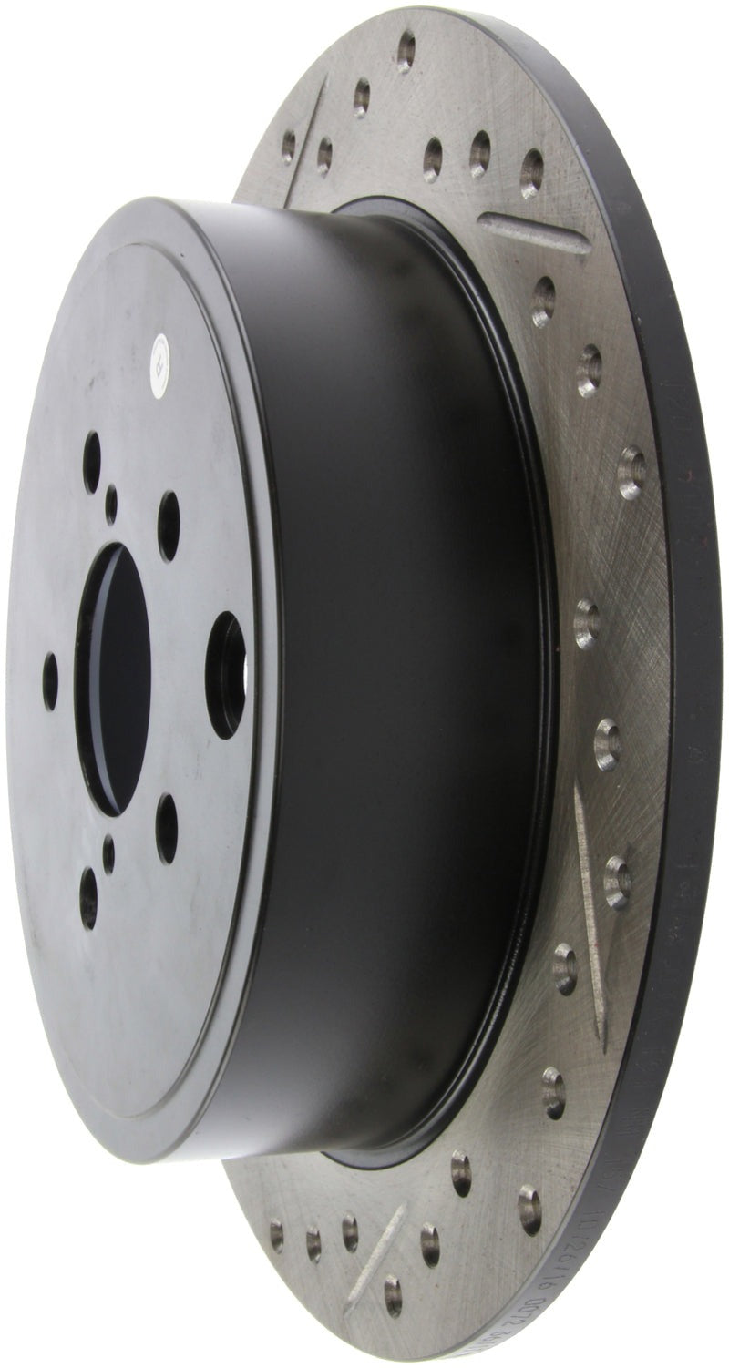 StopTech Slotted & Drilled Sport Brake Rotor - Rear Right - 2008-2014 Subaru WRX (Excl. STI)