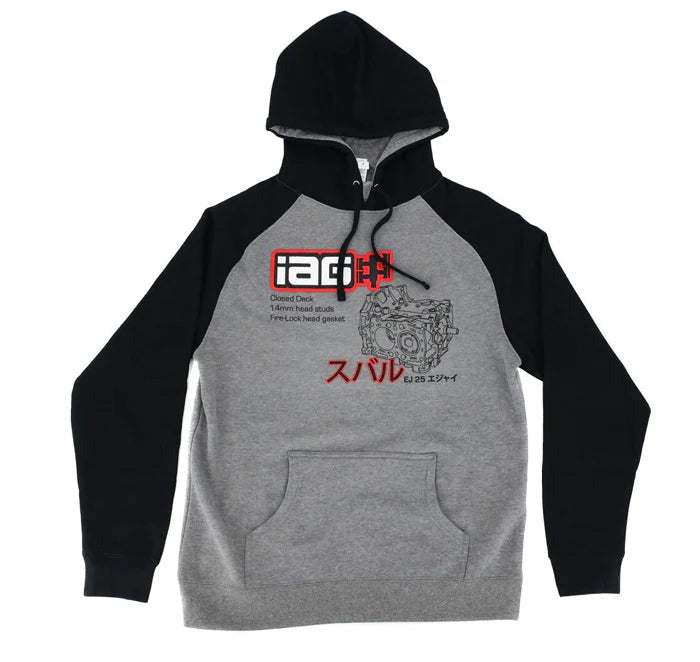 IAG Performance IAG Closed Deck Hoodie (Black & Gray) - Size M