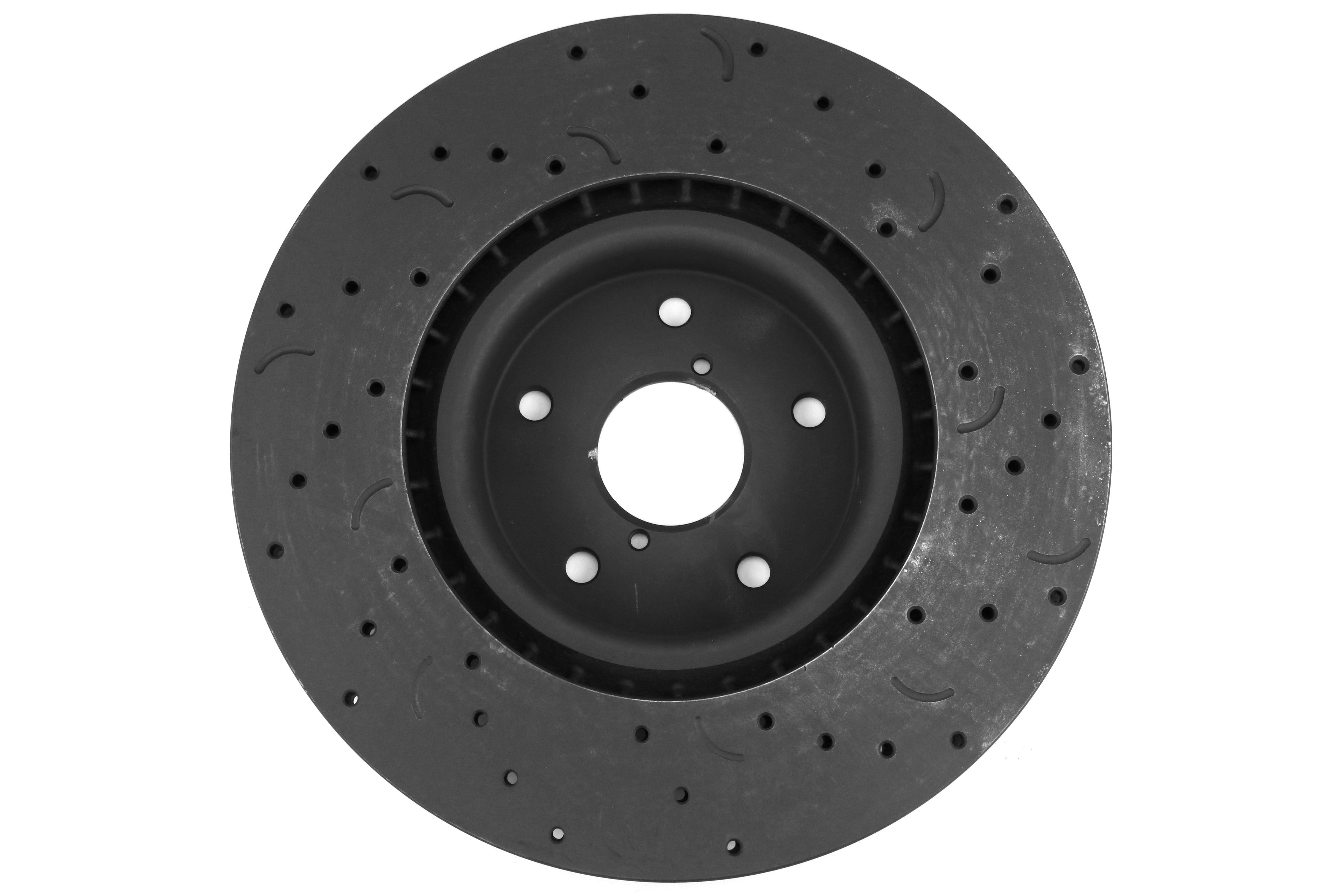 Hawk Talon Cross DrilledSlotted Front Rotor Pair 2005-2017 Subaru STI