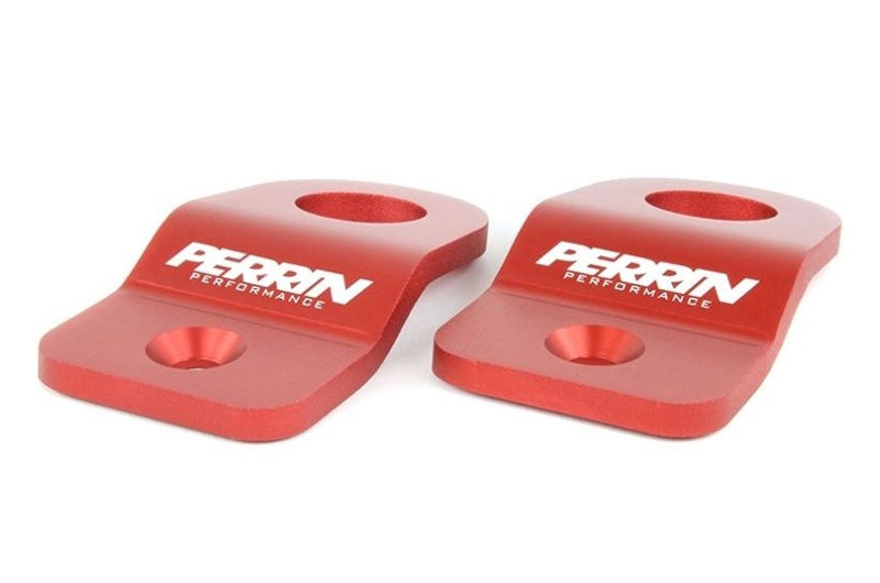 PERRIN 08-14 Subaru WRX/STI / 08-11 Impreza / 08-10 Outback Upper Radiator Bracket Set - Red