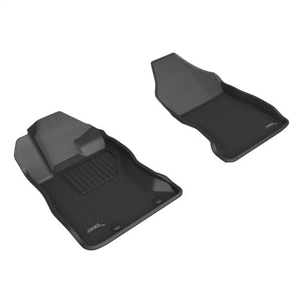 3D MAXpider Custom Fit Kagu Floor Mats - Full Set - Black - 2022-2026 Subaru WRX