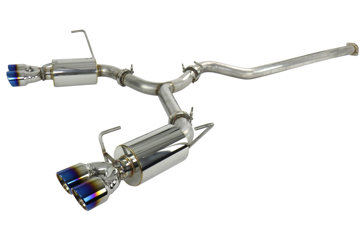 ETS Quiet Cat Back Exhaust System Titanium Tip - 2015-2021 Subaru WRX / STI