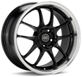 Enkei PF01 17x9 5x114.3 35mm Offset 75mm Hub Bore - Black Machined - 2005-2007 Subaru STI