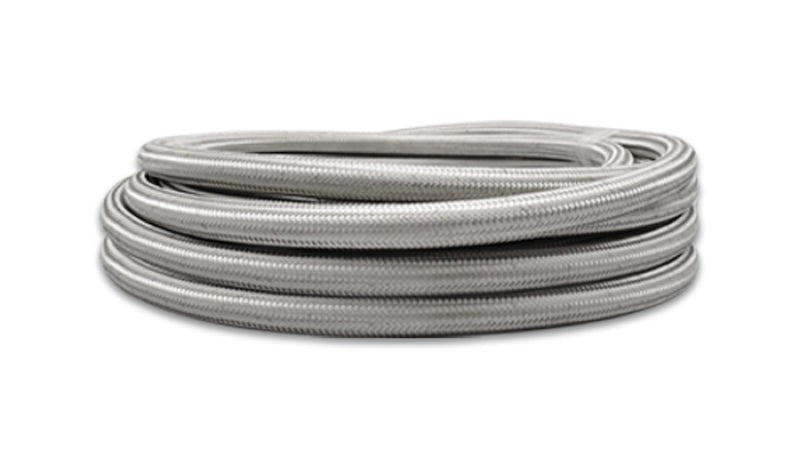 Vibrant Performance 5ft Roll of Stainless Steel Braided Flex Hose, AN -12, Hose ID 0.68in, Performance Hose & Fluid/Air Plumbing - Part 11942