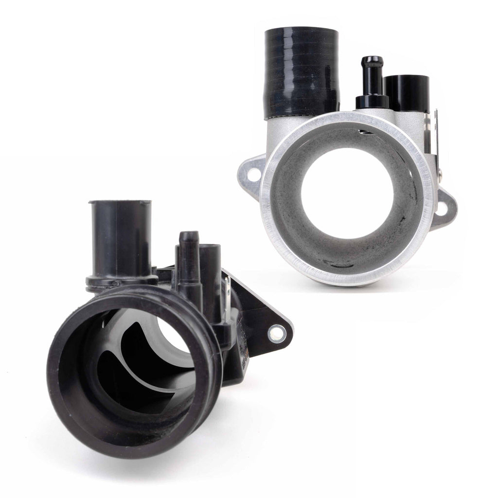 OVERTAKE Aluminum Turbo Inlet - Subaru 2015-2021 WRX, 2014-2018 Forester XT