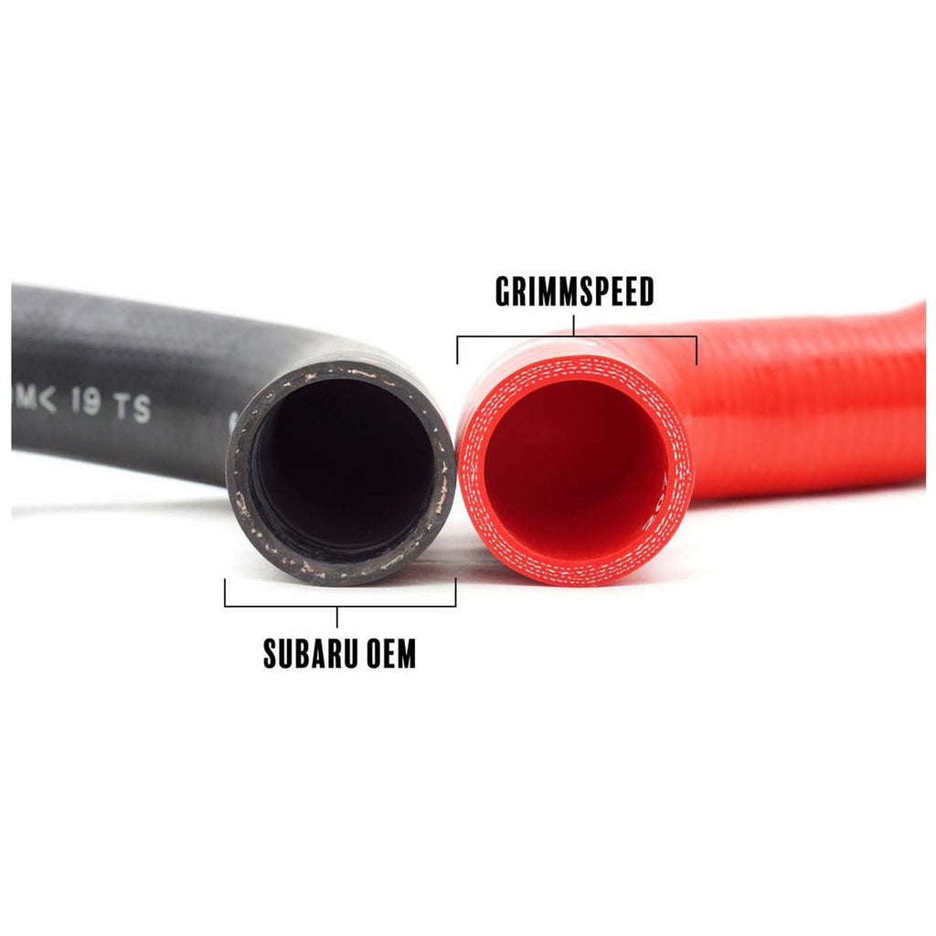 GrimmSpeed Radiator Hose Kit Black - Subaru Models (inc. 2008+ STI / 2008-2014 WRX / 2009-2013 Forester XT)