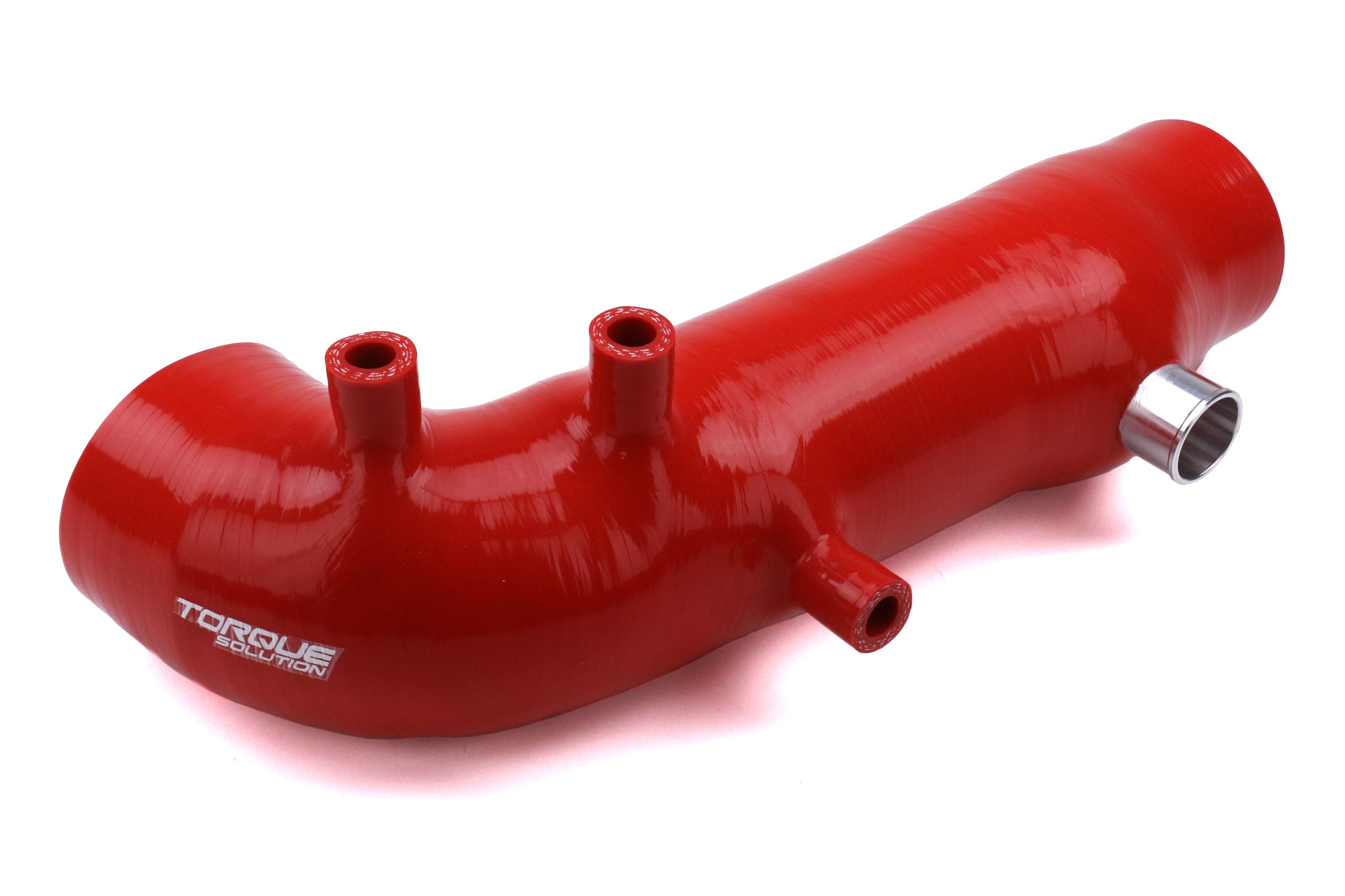 Torque Solution Turbo Inlet Hose Red - 2002-2007 Subaru WRX / 2004-2021 STI / 2005-2009 Legacy GT / Outback
