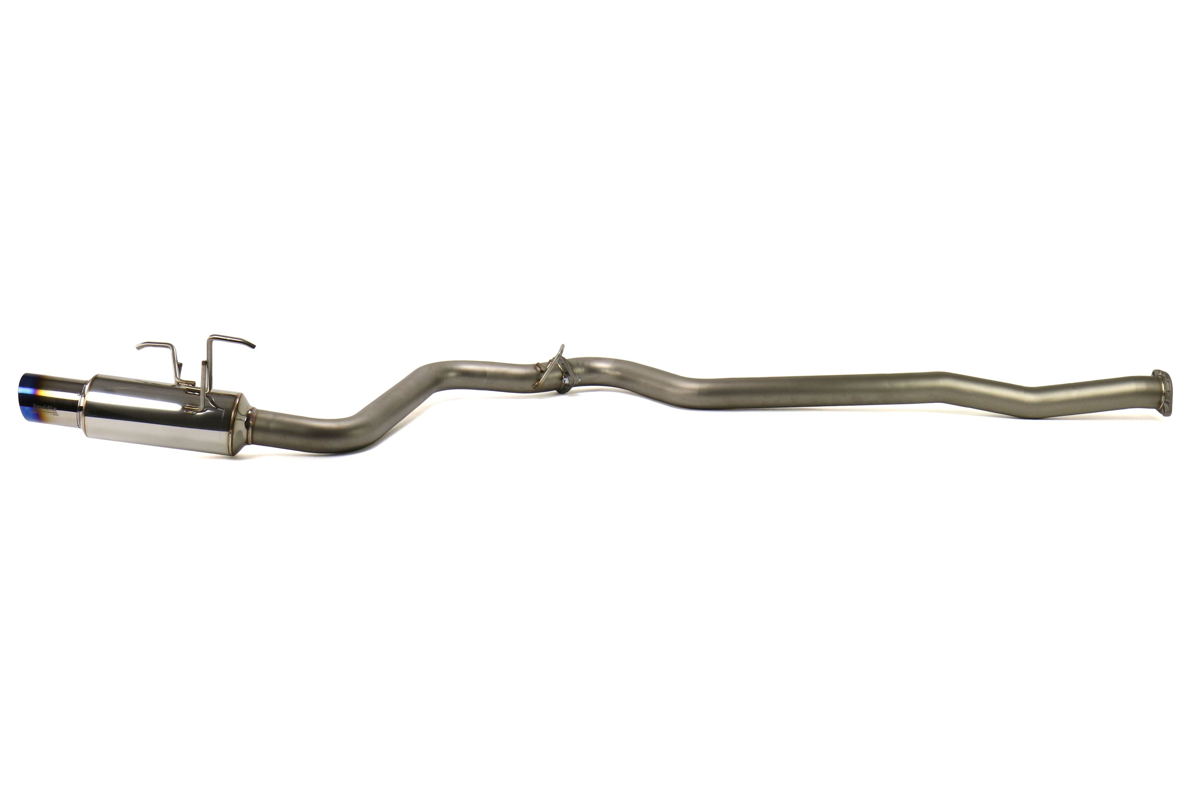 Invidia N1 Single Exit Cat Back Exhaust w/Bead Blasted Piping - Titanium Tip - 2015-2021 Subaru WRX / STI