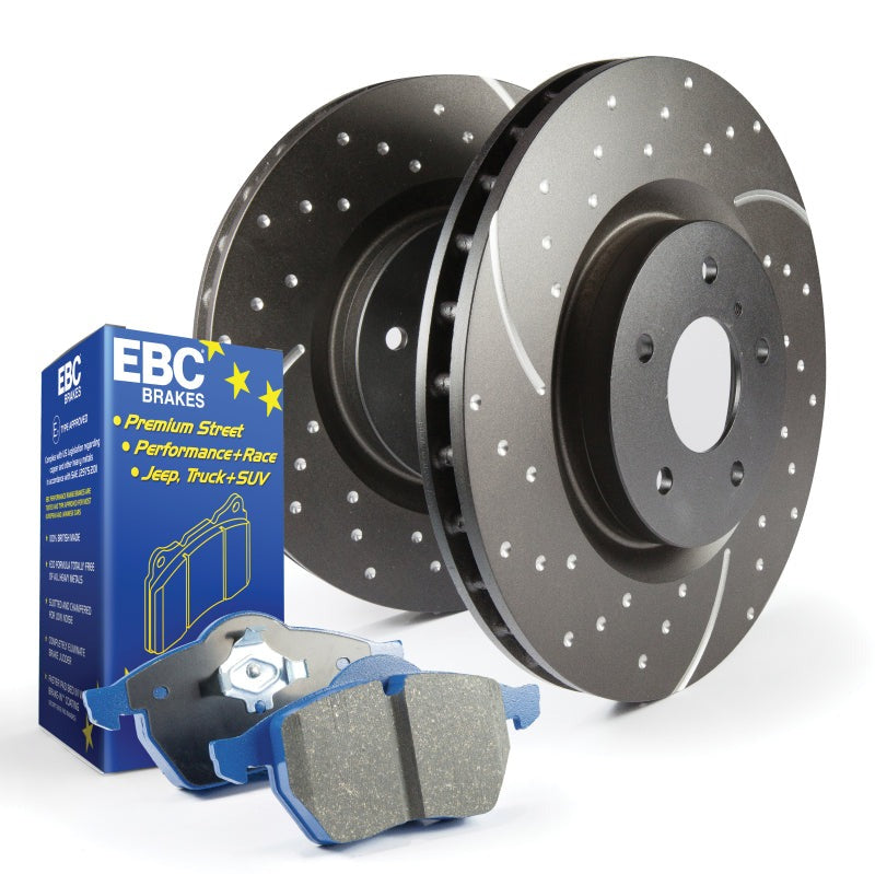 EBC S6 Brake Pad and Rotor Kit - Front - 2006-2007 Subaru WRX / 2005-2008 Subaru Legacy GT