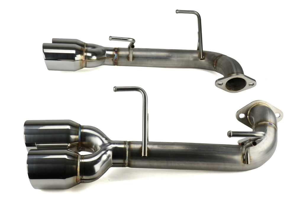 Remark Axle Back Exhaust Muffler Delete Stainless Double Wall Tips - 2015-2024 Subaru WRX / 2015-2021 STI