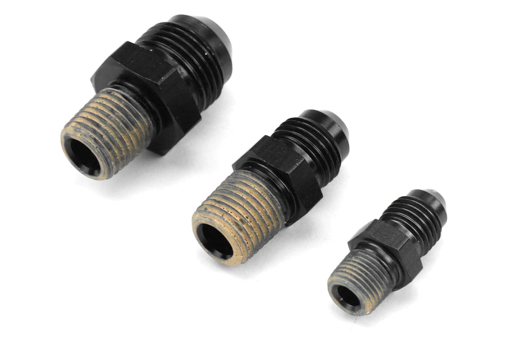 Killer B Motorsport Upper Coolant Reservoir w/ AN Fittings Black - Subaru Models (inc. 2002-2007 WRX / 2004-2021 STI)