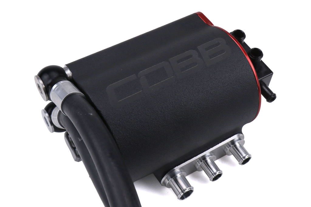 COBB Tuning Air Oil Separator Black/Red - 2015-2021 Subaru WRX