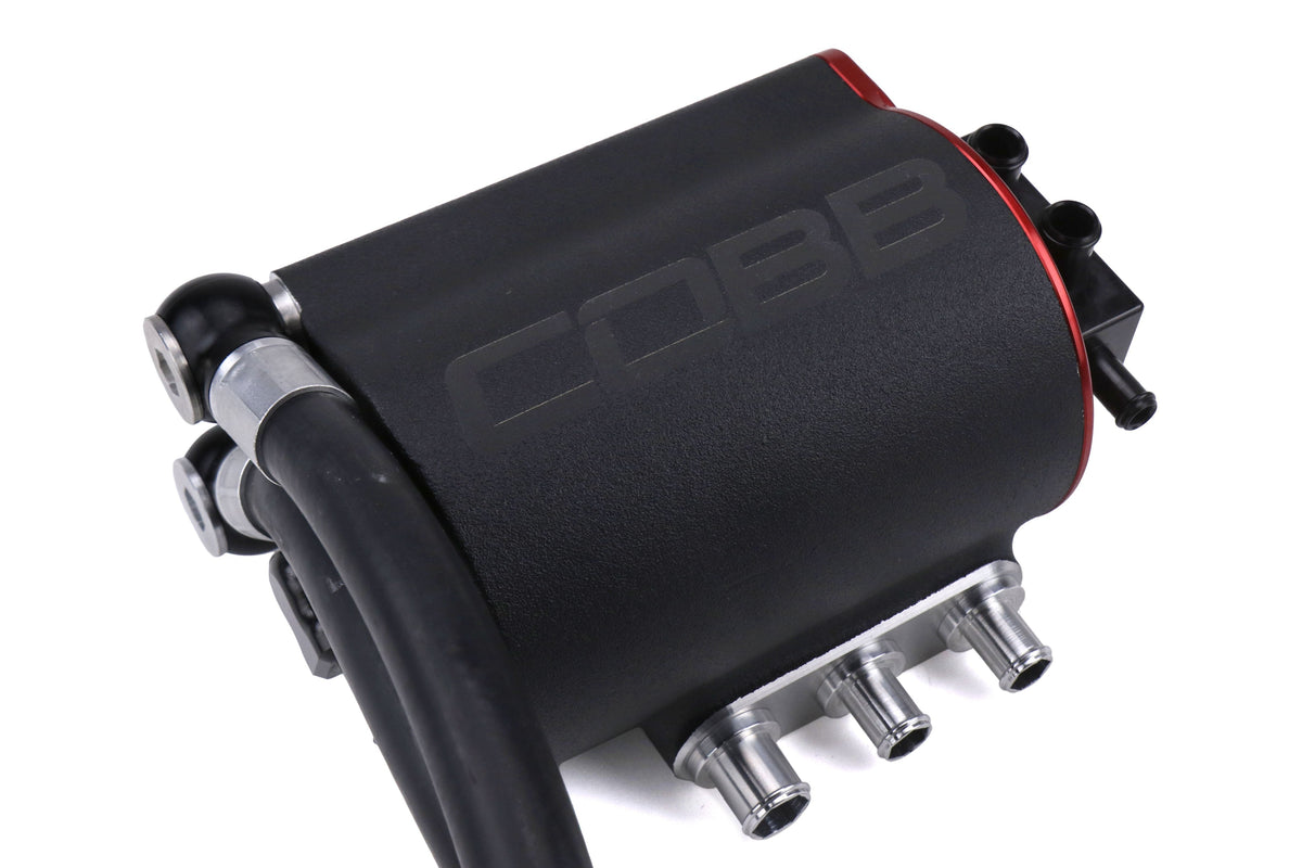 COBB Tuning Air Oil Separator Black/Red - 2015-2021 Subaru WRX