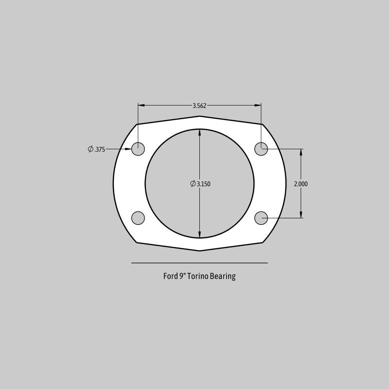 Baer Brakes Rear Ends w/ Ford 9in Torino Bearing Housing Ends 11in SS4+ Rear SDZ Brake Kit - Silver