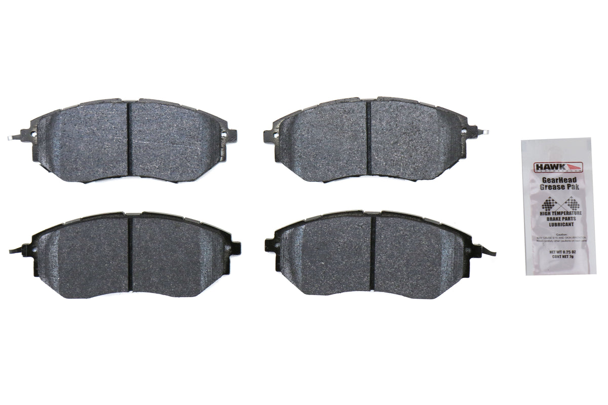 15-21 WRX 05-13 Legacy 10-11 Outback 06-10 Tribeca Ceramic Front Brake Pads Hawk Performance