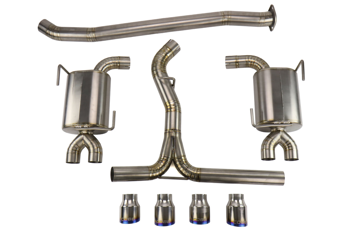 COBB Tuning Titanium Cat Back Exhaust System - 2011-2021 Subaru WRX / STI Sedan