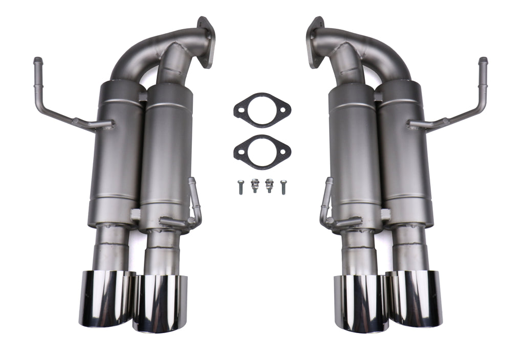 cp-e Austenite Axle Back Exhaust w/ Polished Tips - 2015-2021 Subaru WRX / STI