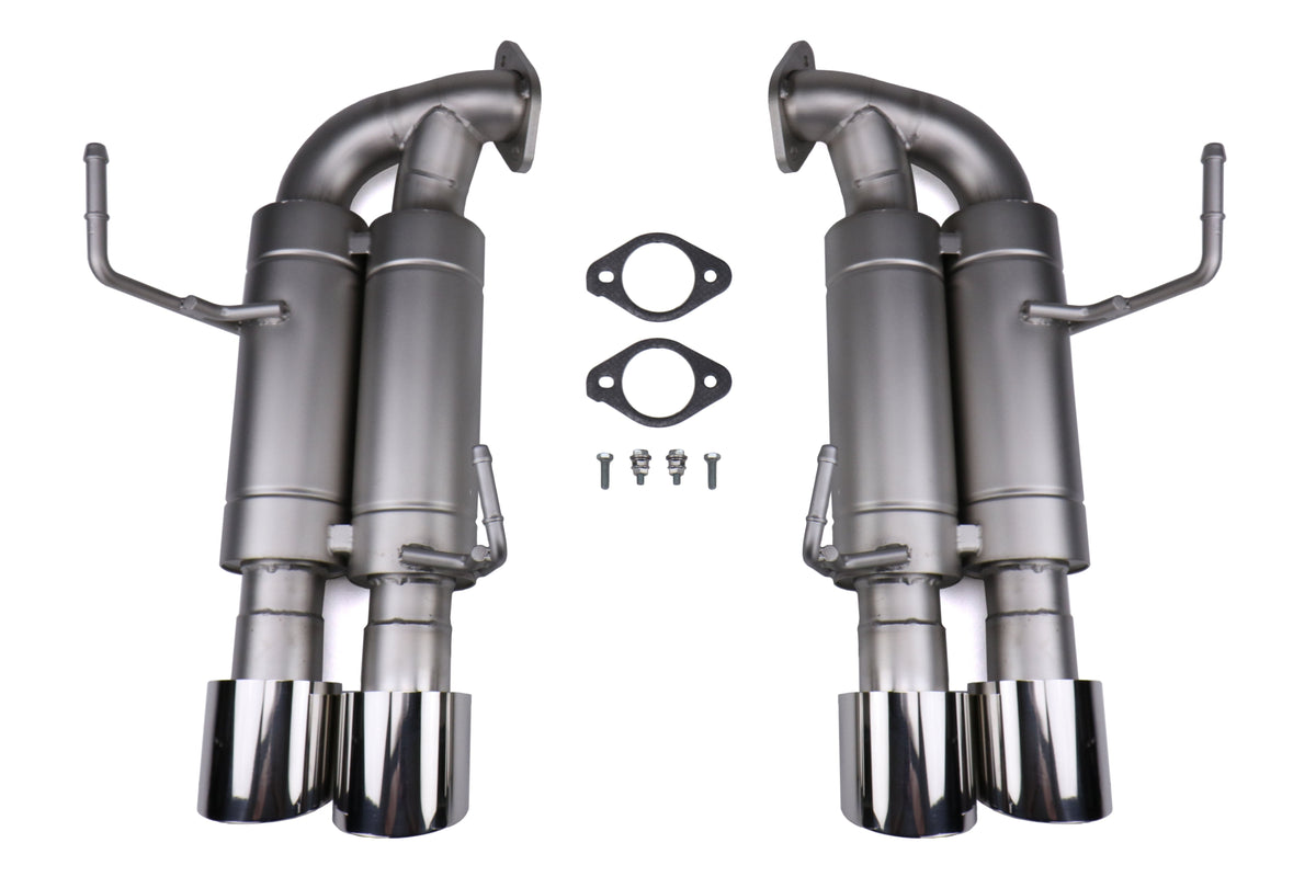 cp-e Austenite Axle Back Exhaust w/ Polished Tips - 2015-2021 Subaru WRX / STI