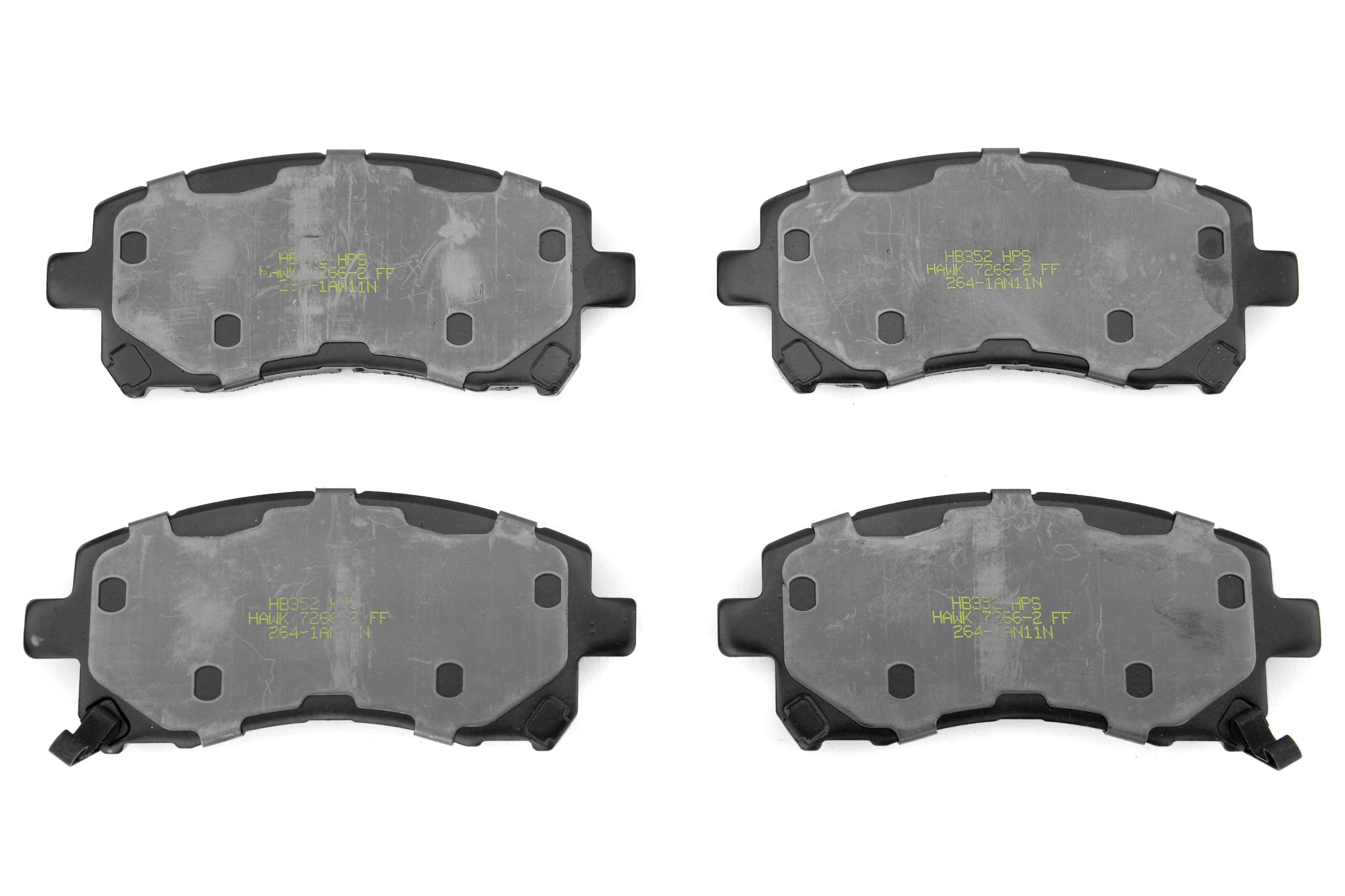 Hawk D721 HPS Street Front Brake - 2002-2003 Subaru WRX / 1998-2001 Impreza / 1997-2002 Legacy 2.5L / 1998-2002 Forester 2.5L